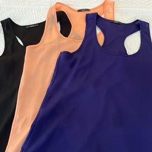 Set of 3 racer back, sleeveless tops!!